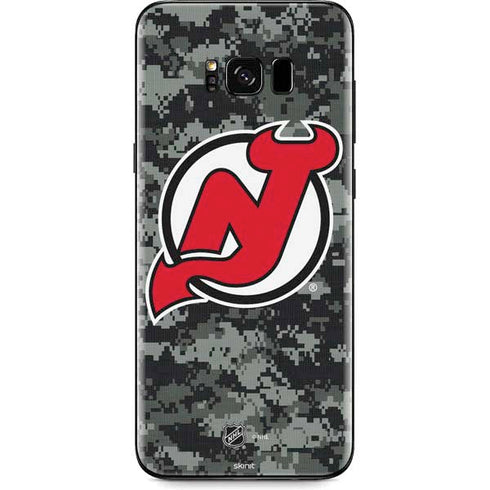 NHL New Jersey Devils Camo Galaxy S8 Skin