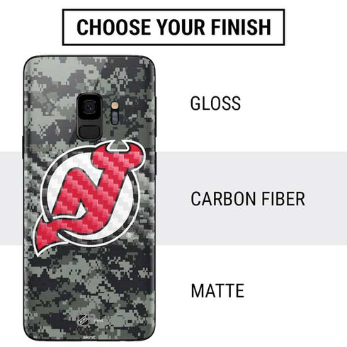 NHL New Jersey Devils Camo Galaxy S9 Skin
