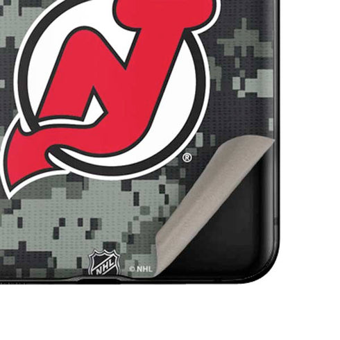 NHL New Jersey Devils Camo Galaxy Z Flip Skin