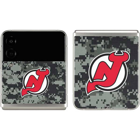 NHL New Jersey Devils Camo Galaxy Z Flip3 5G Skin