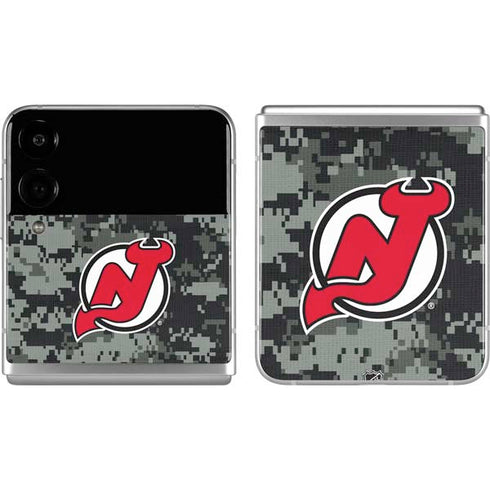 NHL New Jersey Devils Camo Galaxy Z Flip4 5G Skin