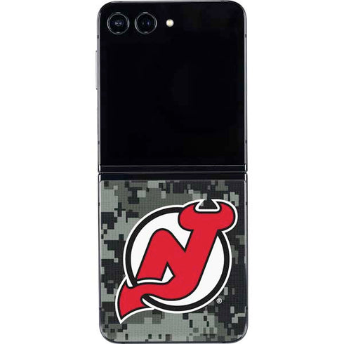 NHL New Jersey Devils Camo Galaxy Z Flip5 5G Skin