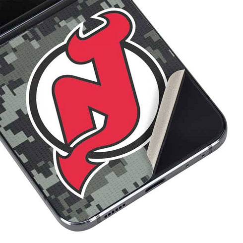 NHL New Jersey Devils Camo Galaxy Z Flip5 5G Skin