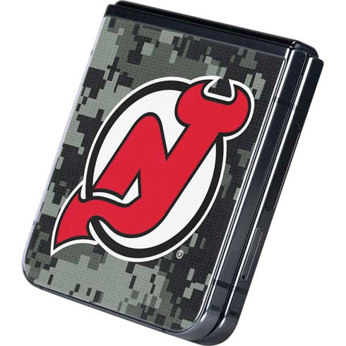 NHL New Jersey Devils Camo Galaxy Z Flip5 5G Skin