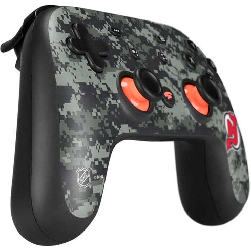 NHL New Jersey Devils Camo Google Stadia Controller Skin