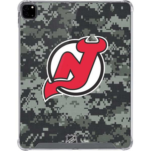 NHL New Jersey Devils Camo iPad Pro 12.9in (2020) Clear Case