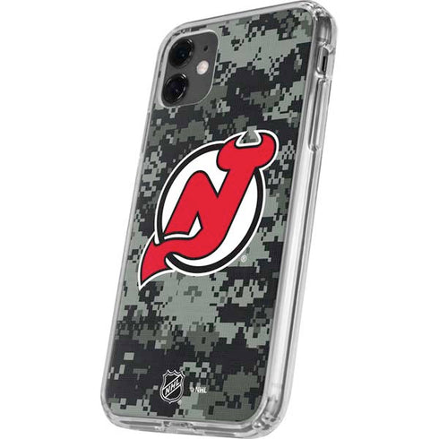 NHL New Jersey Devils Camo iPhone 11 Clear Case