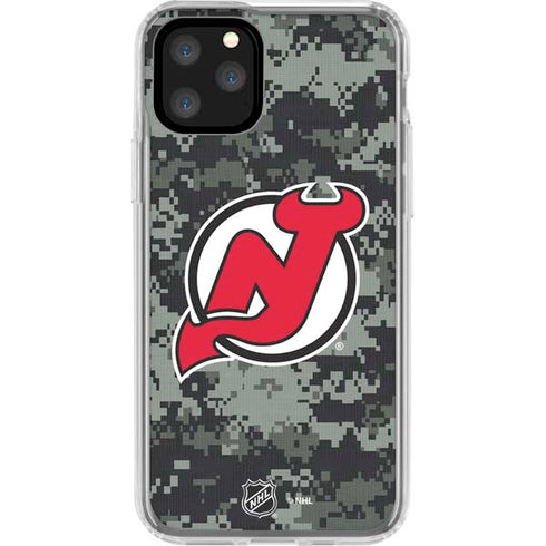 NHL New Jersey Devils Camo iPhone 11 Pro Clear Case