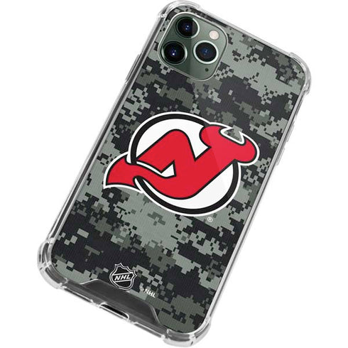 NHL New Jersey Devils Camo iPhone 11 Pro Max Clear Case