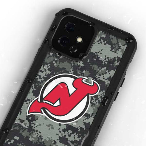 NHL New Jersey Devils Camo iPhone 12 Mini Waterproof Case