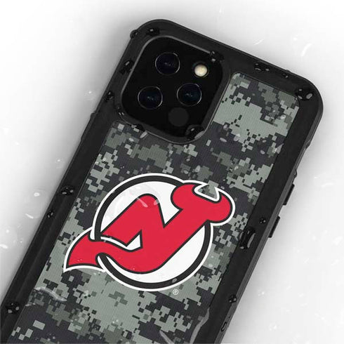 NHL New Jersey Devils Camo iPhone 12 Pro Waterproof Case
