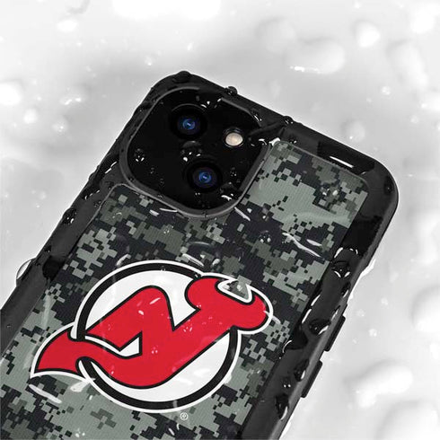 NHL New Jersey Devils Camo iPhone 13 Mini Waterproof Case