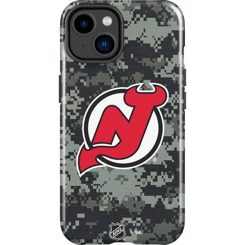 NHL New Jersey Devils Camo iPhone 15 Plus Impact Case