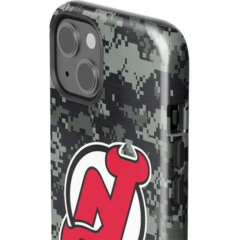 NHL New Jersey Devils Camo iPhone 15 Plus Impact Case