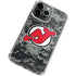 NHL New Jersey Devils Camo iPhone 15 Pro Clear Case