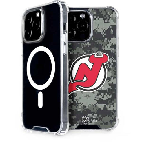NHL New Jersey Devils Camo iPhone 15 Pro Max MagSafe Case