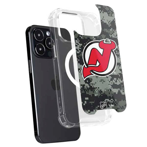 NHL New Jersey Devils Camo iPhone 15 Pro Max MagSafe Case