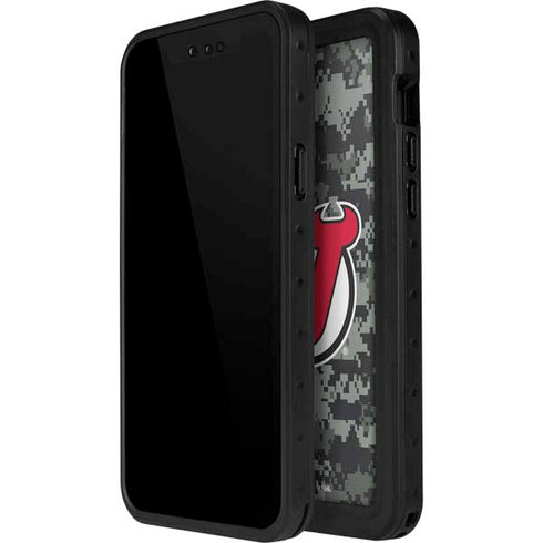 NHL New Jersey Devils Camo iPhone 14 Pro Max Waterproof Case