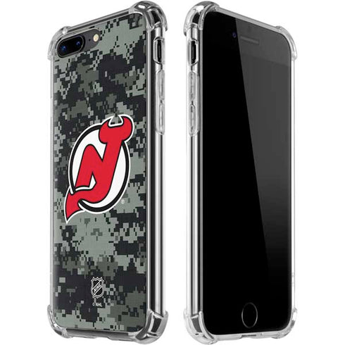NHL New Jersey Devils Camo iPhone 7/8 Plus Clear Case