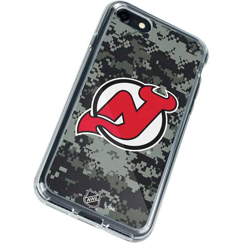 NHL New Jersey Devils Camo iPhone SE (2nd & 3rd Gen) Clear Case