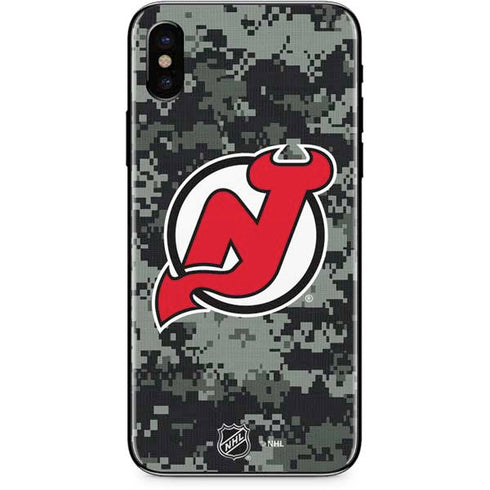 NHL New Jersey Devils Camo iPhone X Skin