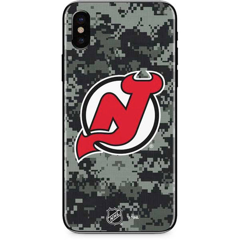 NHL New Jersey Devils Camo iPhone XS Skin