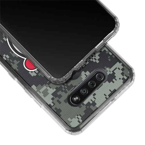 NHL New Jersey Devils Camo LG K51/Q51 Clear Case