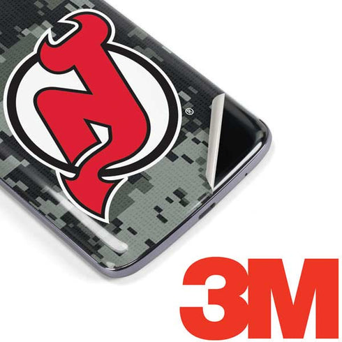 NHL New Jersey Devils Camo Moto E5 Plus Skin