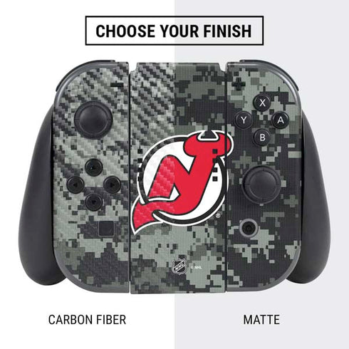 NHL New Jersey Devils Camo Nintendo Switch Bundle Skin