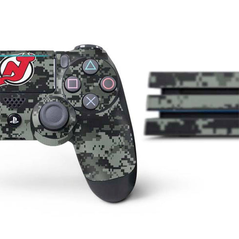NHL New Jersey Devils Camo PS4 Pro Bundle Skin