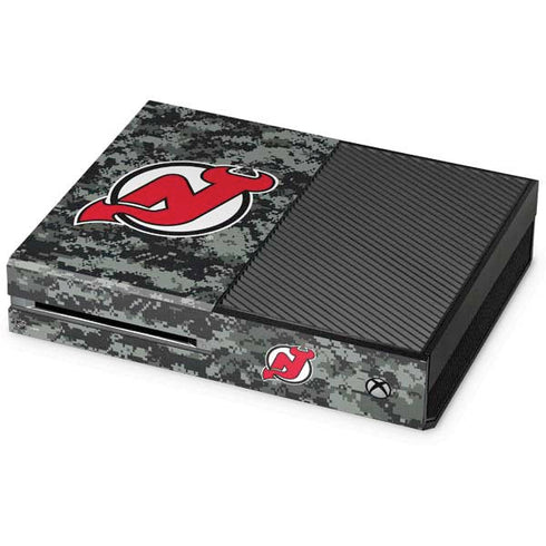 NHL New Jersey Devils Camo Xbox One Console Skin
