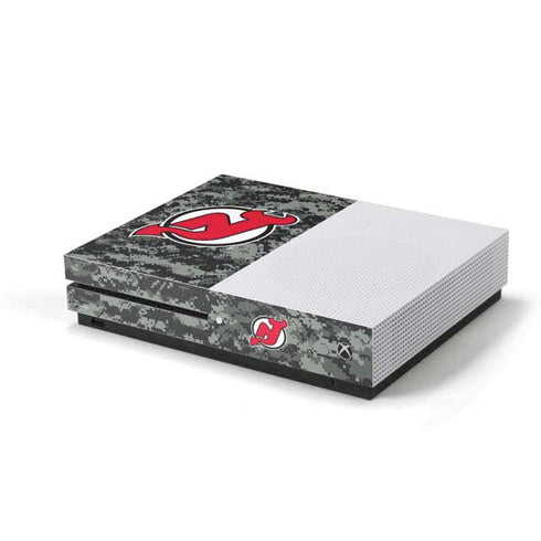 NHL New Jersey Devils Camo Xbox One S Console Skin