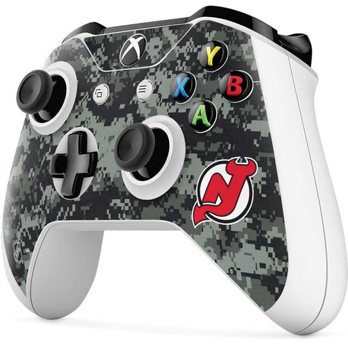 NHL New Jersey Devils Camo Xbox One S Controller Skin