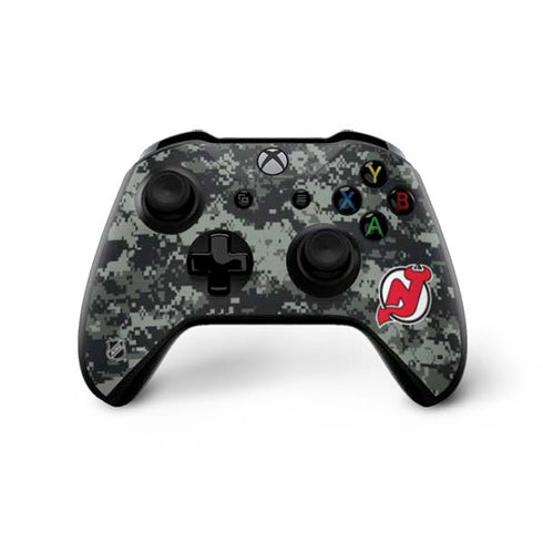 NHL New Jersey Devils Camo Xbox One X Controller Skin