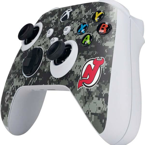 NHL New Jersey Devils Camo Xbox Series S Controller Skin