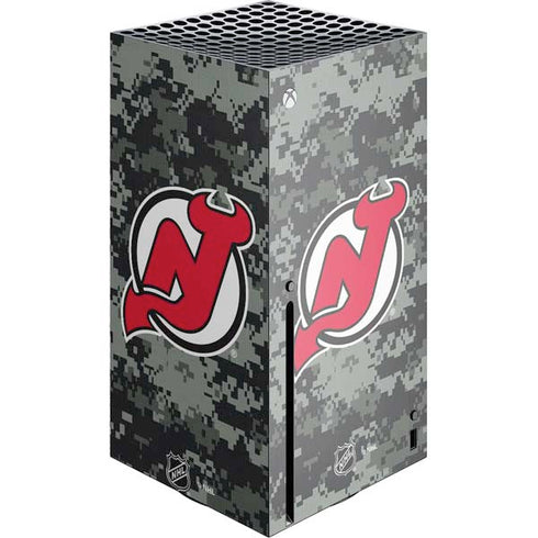 NHL New Jersey Devils Camo Xbox Series X Console Skin