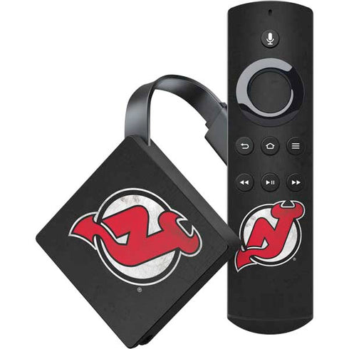 NHL New Jersey Devils Distressed Amazon Fire TV Skin