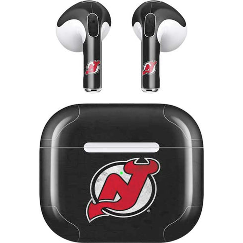 NHL New Jersey Devils Distressed Apple AirPods (3rd Gen 2021) Skin