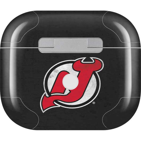 NHL New Jersey Devils Distressed Apple AirPods (3rd Gen 2021) Skin