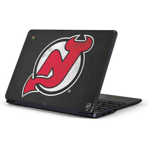 NHL New Jersey Devils Distressed Samsung Chromebook Skin