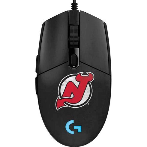 NHL New Jersey Devils Distressed G203 Prodigy RGB Wired Gaming Mouse Skin