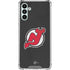 NHL New Jersey Devils Distressed Galaxy A13 5G Clear Case