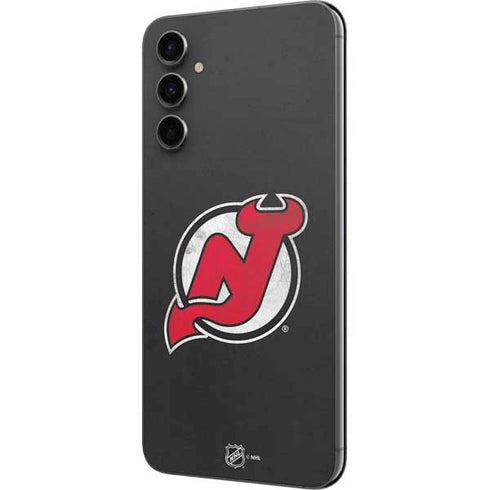 NHL New Jersey Devils Distressed Galaxy A14 5G Skin