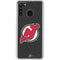 NHL New Jersey Devils Distressed Galaxy A21 Clear Case