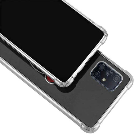 NHL New Jersey Devils Distressed Galaxy A71 5G Clear Case