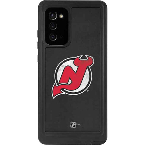 NHL New Jersey Devils Distressed Galaxy Note20 5G Waterproof Case
