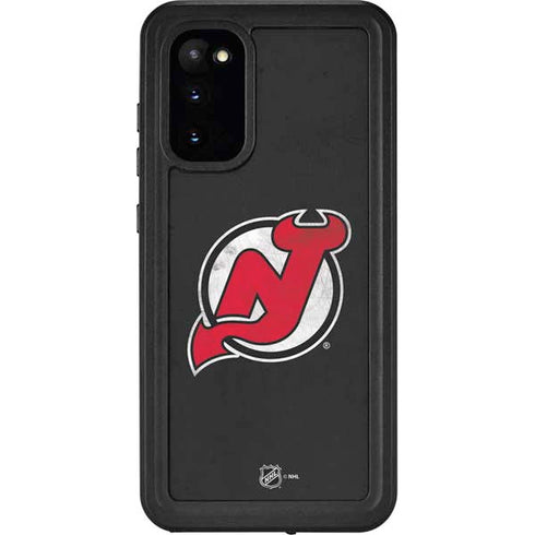 NHL New Jersey Devils Distressed Galaxy S20 Waterproof Case