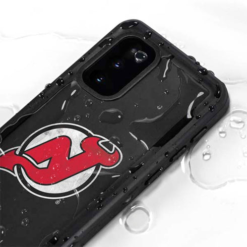NHL New Jersey Devils Distressed Galaxy S20 Waterproof Case