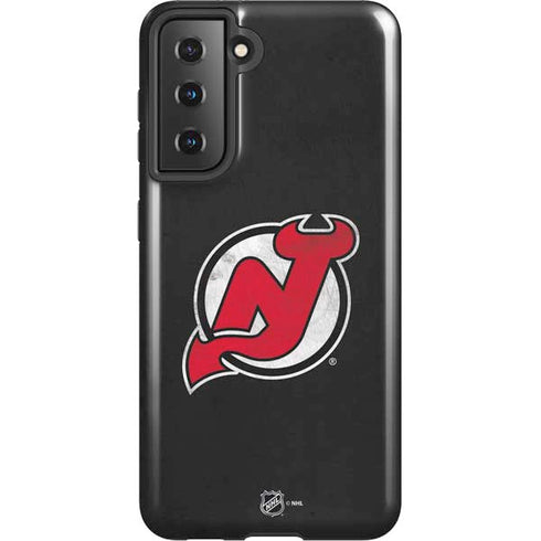 NHL New Jersey Devils Distressed Galaxy S21 5G Pro Case