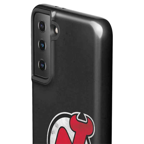 NHL New Jersey Devils Distressed Galaxy S21 Plus 5G Pro Case